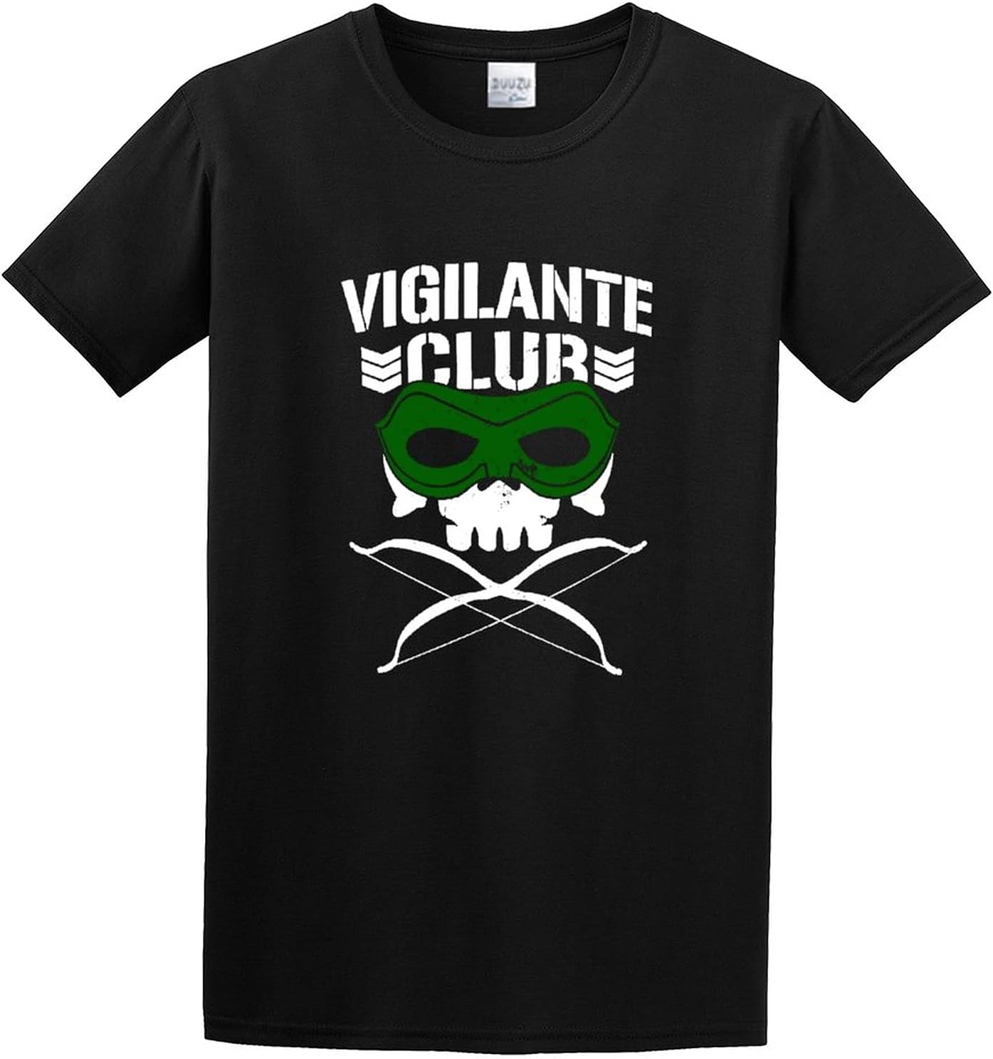 Cotton New Japan Prowrestling Stephen Amell Vigilante Club Logo Cotton Shirt Men s T Shirt Black M чёрный