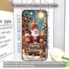 Cartoon Christmas-themed Santa Claus Phone Case for IPhone 16 12 11 14 13 15 Pro Max Mini X XS MAX XR SE2 7 8 14 Plus Soft Cover
