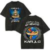 Vintage Spłowiałe Koszulki Karol G Tropicoqueta Tour 2026 Mężczyźni Kobiety Moda Pop Muzyka Koszulka Letnia Codzienna Luźna Bawełniana Koszulka