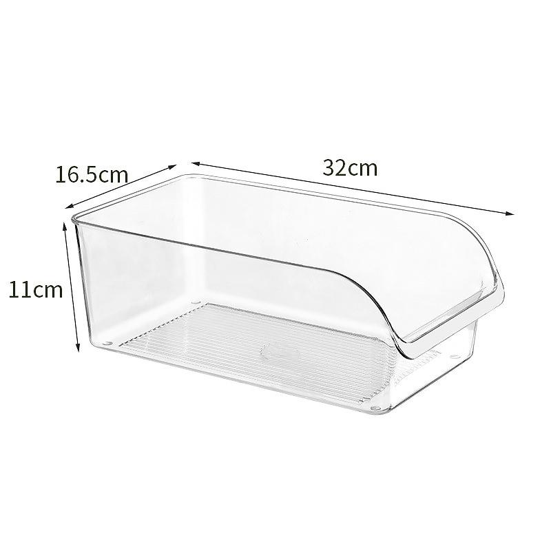 2Pcs/3Pcs/4Pcs Clear Fridge Organizer Open Drawer Snack Storage Box Multifunctional Container For Home