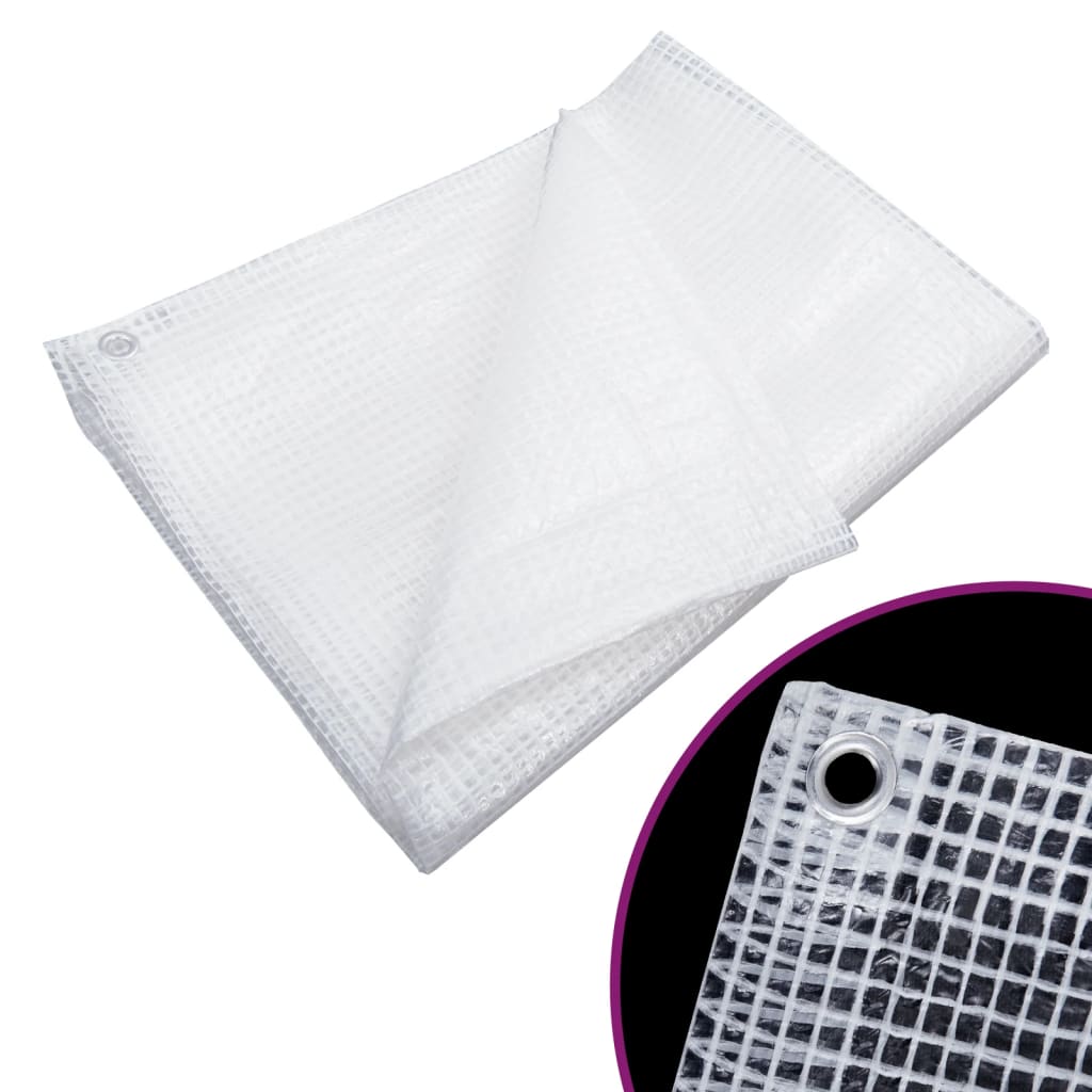 Vidaxl Plandeka Leno, 140 G/M², 6X12 M, Biała