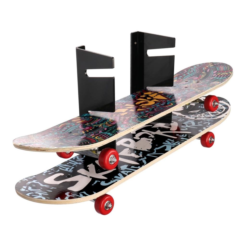 Modern Skateboard Rack Practical Acrylic Skateboard Holder Wall Mount Display Holder Stylish Storage Organizer Shelf