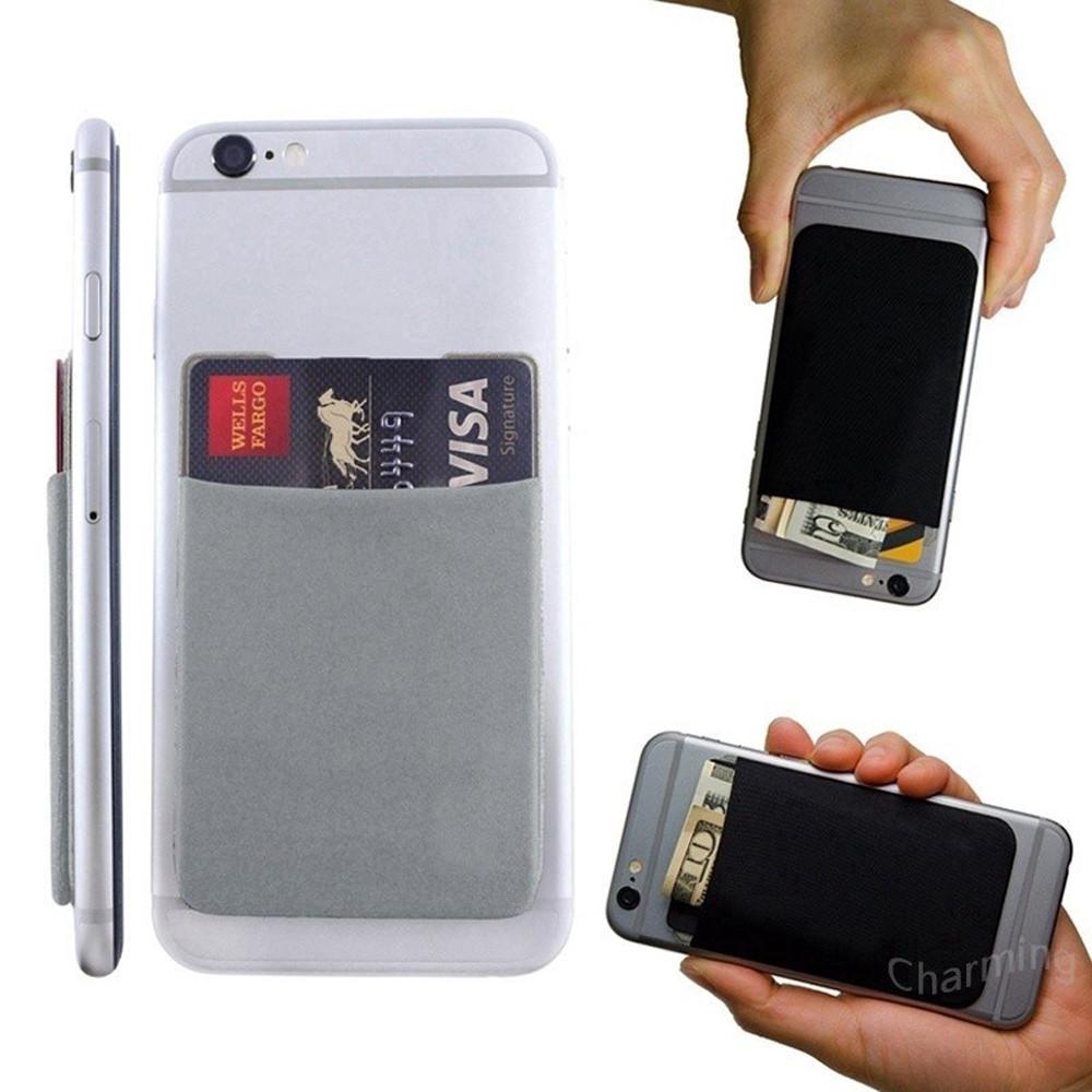 Wallet ID Card Adhesive Mobile Phone Pocket Phone Card Holder Phone Cash Holder Phone Card Pocket