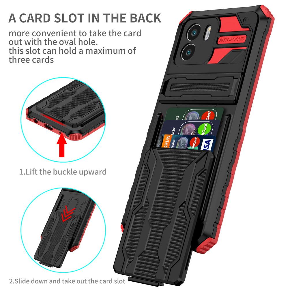 Credit Card slot Bracket case for Xiaomi Remi A1 10C 10A 10 9A 9 9T Note 11 Pro + 11S 10S 9S 9 Pro 8 Armor Holder Ring Cover