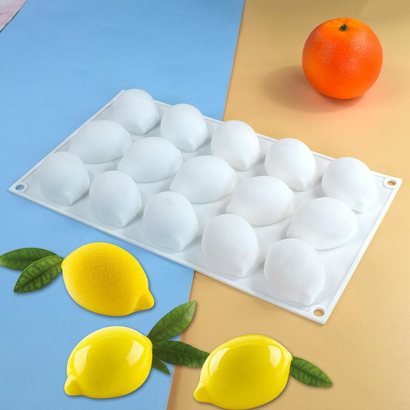 3D-Mango-Design Silikon-Kuchenformen Party-Gebäck Backformen Obst-Mousse-Kuchenform Küche Lebensmittelqualität Dessert Backwerkzeuge 1 Stück