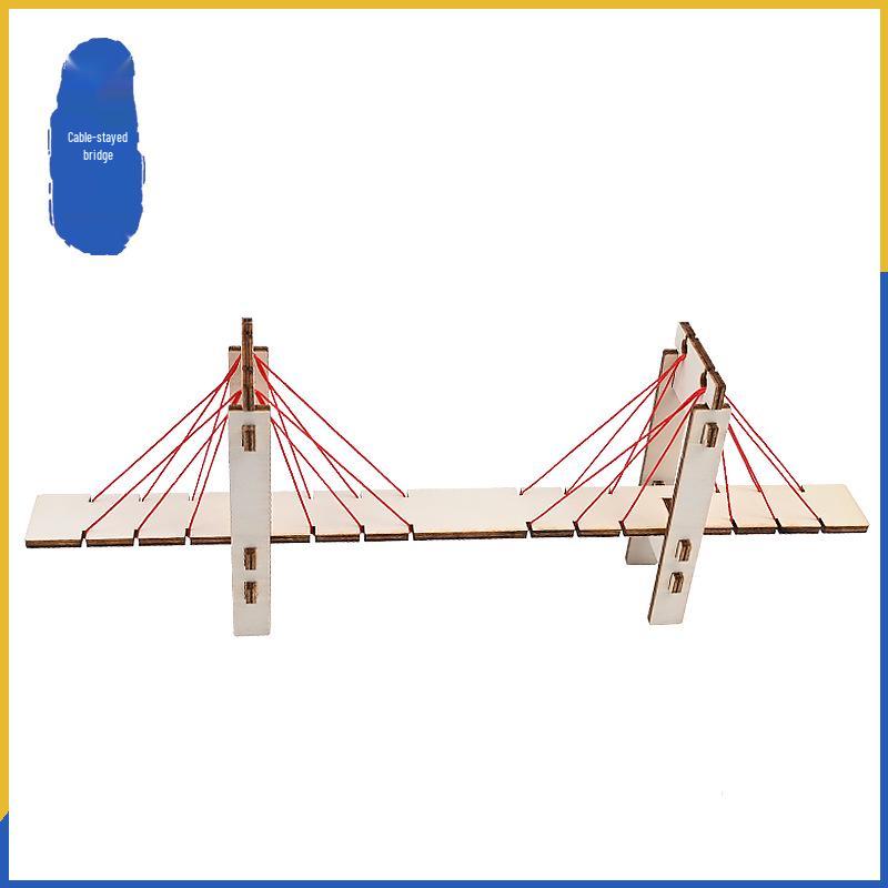 Cable-Stayed Bridge Model Kit for Kids – DIY Architecture and Science Experiment