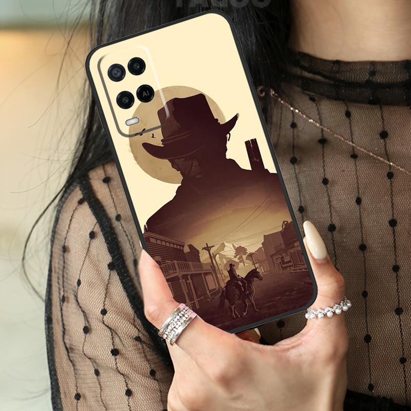Cowboy Case For Oppo A16 A76 A96 A17 A18 A60 A80 A40 A38 A58 A78 A98 A94 A74 A54 A15 A57 A77 A5 Pro