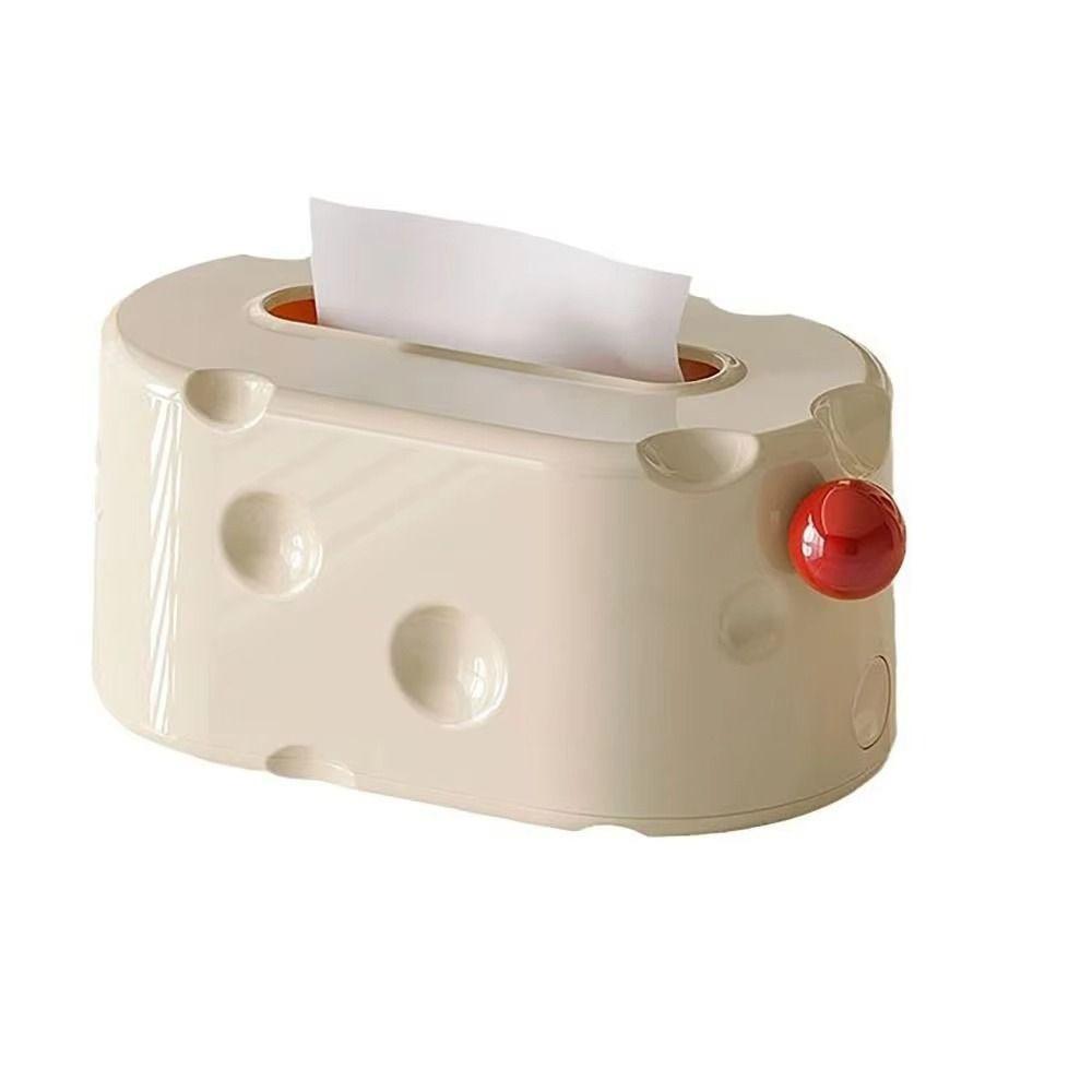 Cheese Shaped Tissue Box Holder Creative Napkin Storage Box Decorative Paper Drawer Box  Bathroom