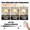 E27 LED Emergency Bulb USB Type C Rechargeable 3000K-6000K Three Color Changing Light Remote Control Indoor Home Lighting