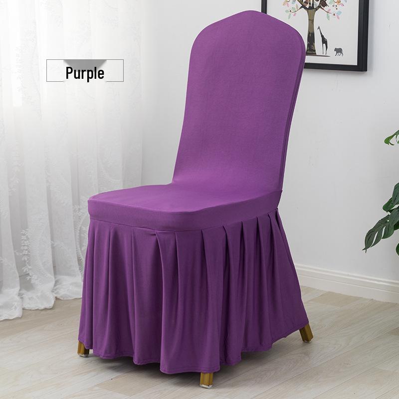 Universeller elastischer plissierter Stuhlhussenrock für Hochzeiten, Bankette, Hotels, Wohnungen und Restaurants.