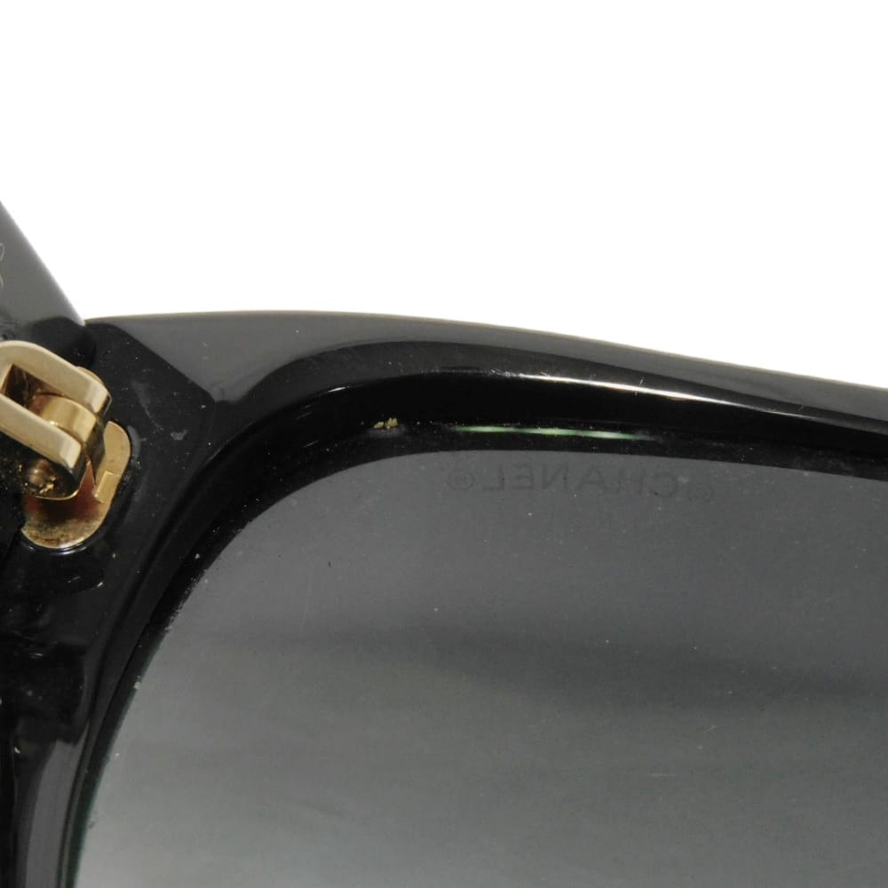 Used 10097 COCO Mark Butterfly Shape Eyewear 5192A c.622/3C 7968 Logo CC Mark Acetate Black Women's from Japan AUTHENTIC