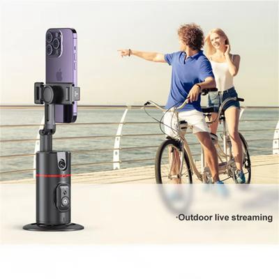 2025 Ny P02 Vikbar Smartphone Roterande Gimbal Mobil Videoinspelning Skrivbordsspårning Vlog-stabilisator för iPhone Android