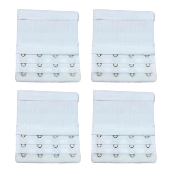 4Pcs Bra Extenders, Adjustable Bra Extenders 2 3 4 Hooks, Bra Band Hooks Replacement, Stretchy Bras Extension Straps for Pregnant Women