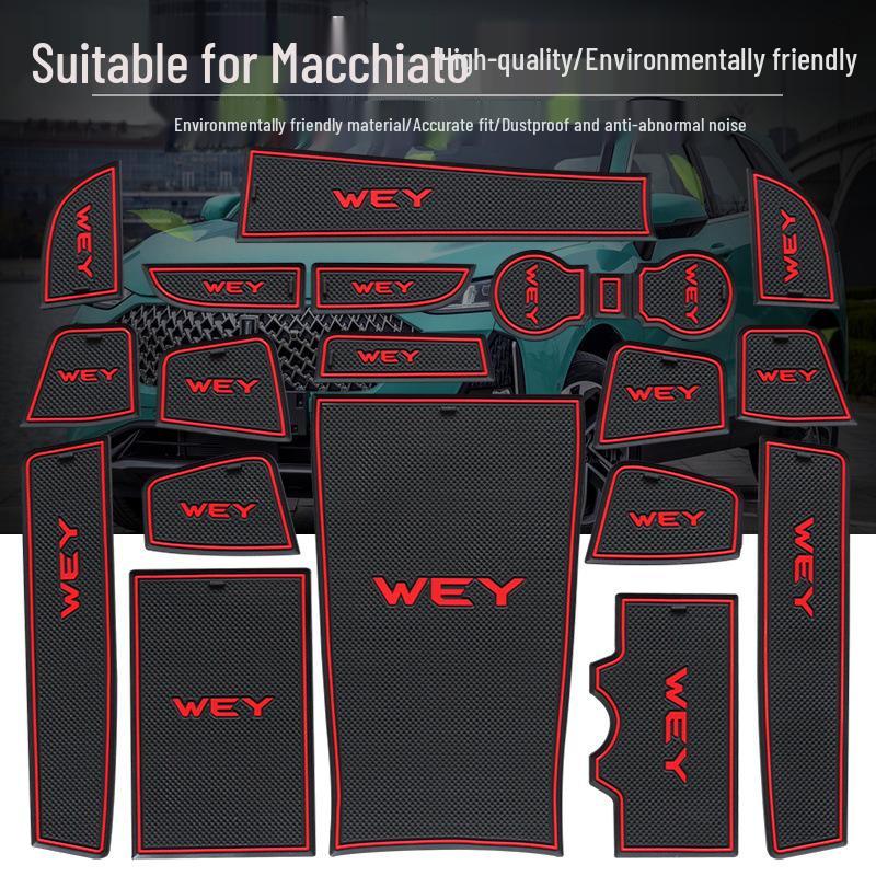 Wey Macchiato Car Door Slot & Cup Holder Mat - Interior Accessories