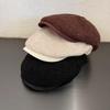 Retro Simple Vintage Solid Color Women Casual Beret Cap For Autumn Winter And