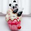 10 Pcs New Cute Cartoon Cake Strawberry Panda Flat Back Resin Scrapbooking DIY Jewelry Hairpin Craft Decoration Accessories