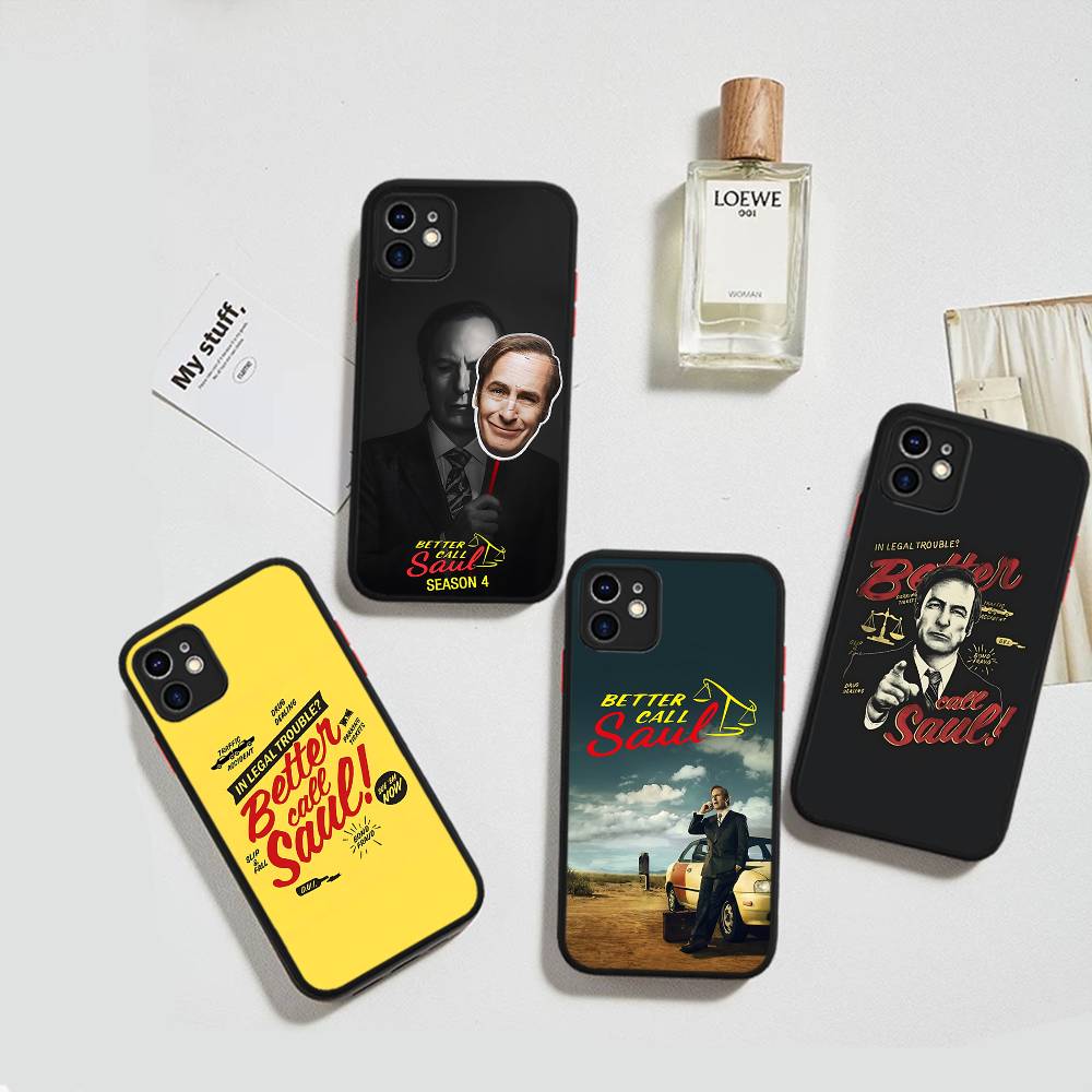 B-Better Call Saul For IPhone 16 15 14 Plus 13 12 11 Pro Max X XS MAX Translucent Matte Shockproof Cover