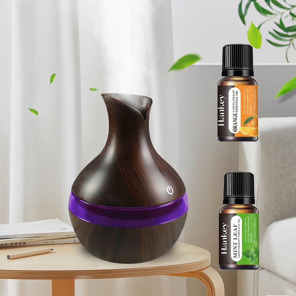 Увлажнитель-аромадиффузор 2-в-1 300 мл Ультратихий USB-дизайн для дома и офиса (с 2 маслами) 300ML