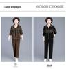 Spring Corduroy Sportswear Set for Middle-aged Women - 2025 Style Two-Piece Jacket Outfit
