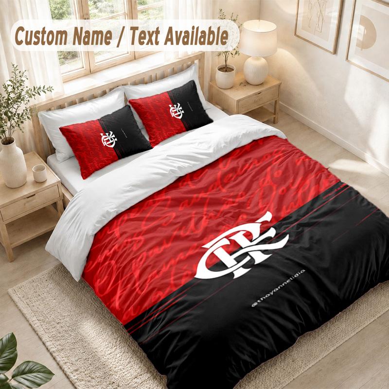 Flamengo Bedding Set, 1 Duvet Cover & 2 Pillowcases Soft Comfortable Bedroom Home Textile Decor