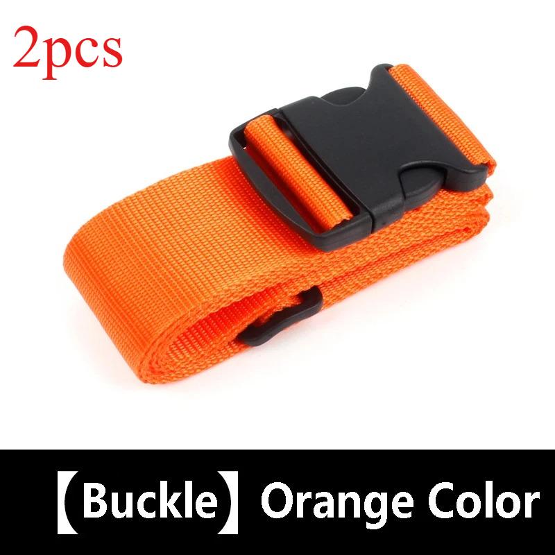 

2 Piece Luggage Strap for Suitcases Bundling Packing Belt Suitcase easily Identified Travel Belts Bag Accessories оранжевый