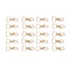 20Pcs Keychain Clip Zinc Alloy DIY Corrosion Resistance Durable Glossy Safe Key Ring Clips