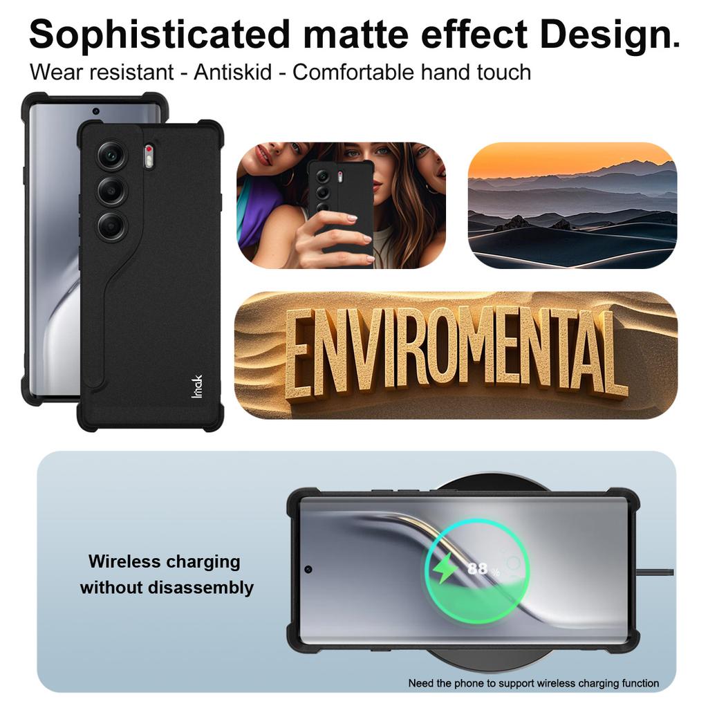 For Tecno Camon 40 Pro 4G Phone Case IMAK Shock-resistant Soft Case