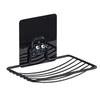 1PC  Punch-free Nail-free Bathroom Single Layer Drain Wall Hanging Sucker Soap Box Light Luxury Shelf Stainless Steel Soap Rack