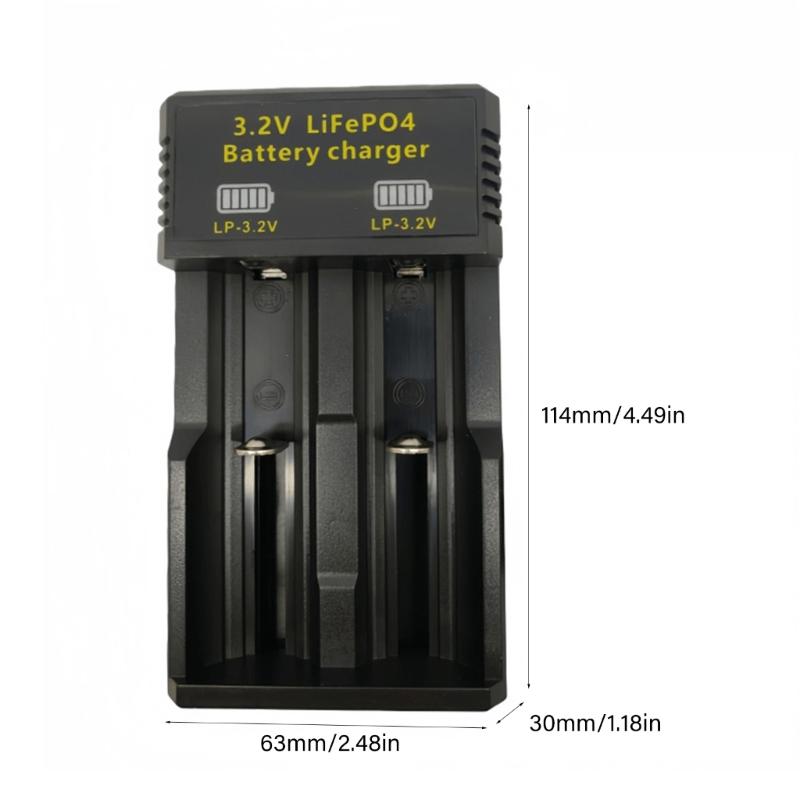 Multi Compatible USB Charger For 3.2V LiFePO4 Batteries 10440 14430 14500 18650 26500 Models