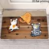 2D Flat-1PC Cute Pet Paw Print Door Mats , Welcome mats for home decoration.