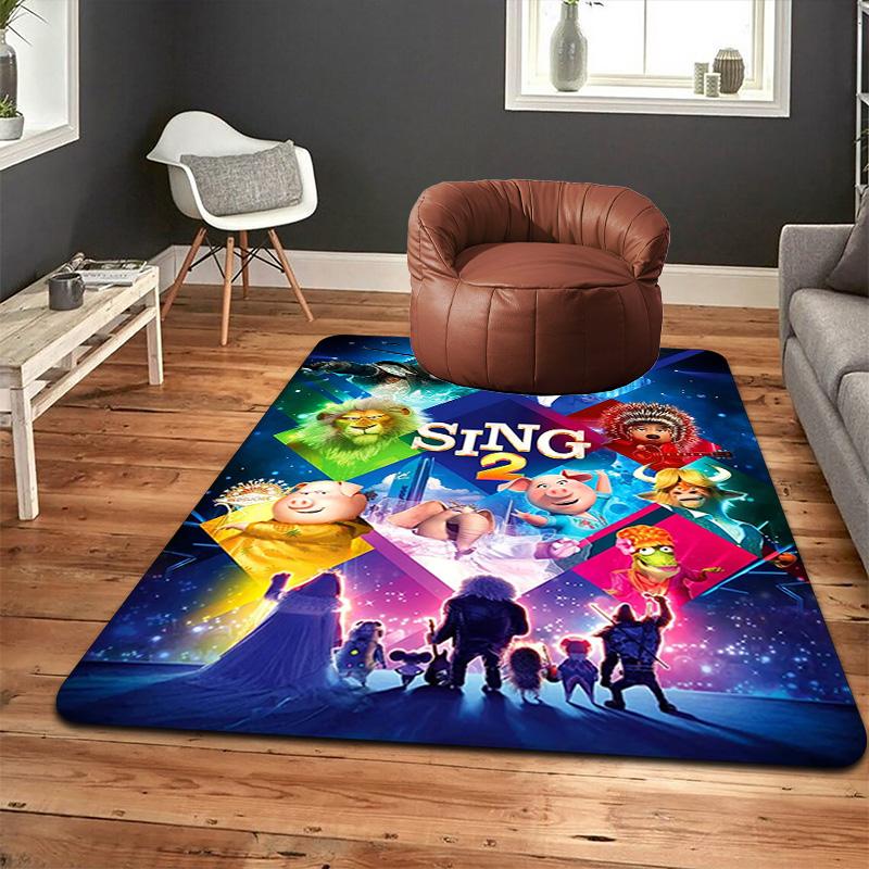 Sing Rug Floor Mat for Living Room or Bedroom Soft and Comfortable Carpet a Gift for Birthday and Holiday.SFF0917135