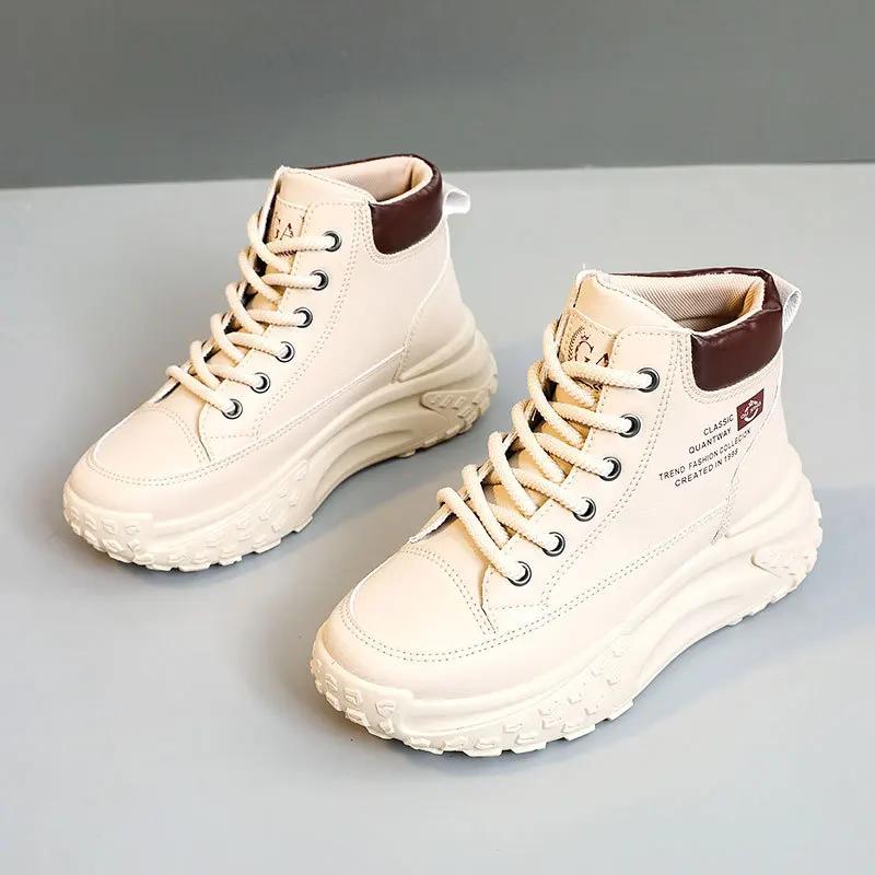 Women's Platform Sneakers Fashion High Top Casual Shoes for Women Luxury Designer Ankle Boots Women Running Shoes tenis de mujer
