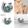 100% 925 Silver Heart Shaped Four Leaf Clover Ladybug Charms Fit Original 925 Women Bracelet DIY Jewelry Making Gift