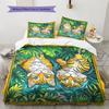 Two Tigers  Pattern Bedding Quilt Set  Home Decoration  Gift (1 * duvet cover + 2 * pillowcase, without core)