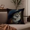 Renaissance Royal Cat Pillow Case Good Print Pillowcase Living Room Sofa Cushion Cover Bedroom Room Decor