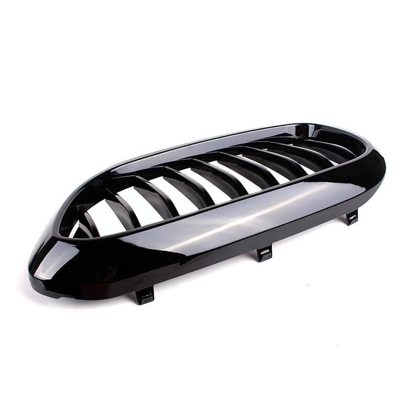 ABS Single Slat Gloss Black Grills Front Kidney Grill For Bmw 5 Series G30 G38 525I 530I 540I 550I 217- Car Replacement