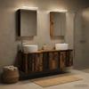 Bathroom Cabinet Set 5 pcs Reclaimed Wood Effect Wood Based Material