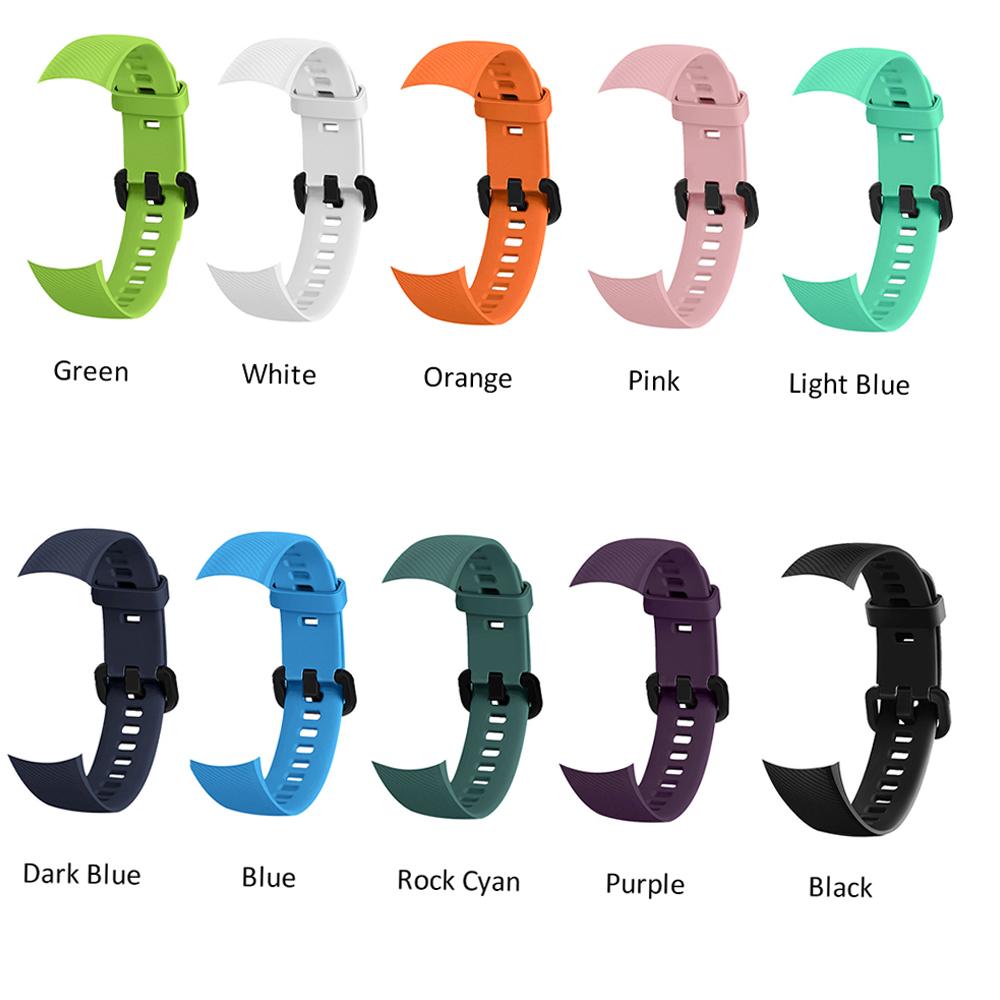 Smartwatch Band Replacement Silica Gel Bracelet Strap Band Accessories Watch Belt Women Men Wristbands Compatible with   Band 5