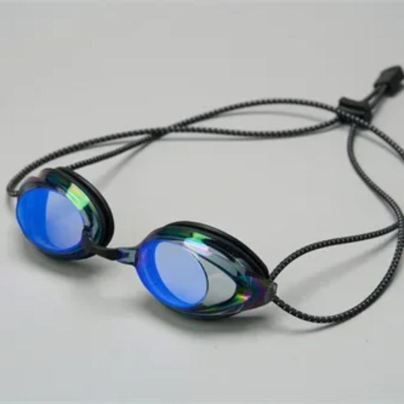 New Swimming Goggles Rope Head with Bright Color Electroplated Waterproof and Anti-fog Goggles Adult Outdoor Swimming Glasses