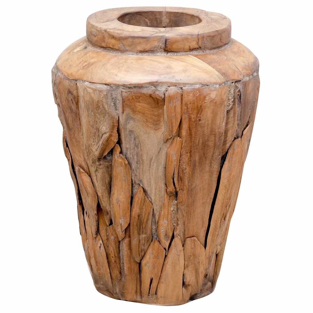 vidaXL Deko-Vase 40 X 60 Cm Massivholz Teak