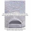 Lightweight Woman Shiny Cap Breathable Rhinestone Visor Hats  Outdoor Sports