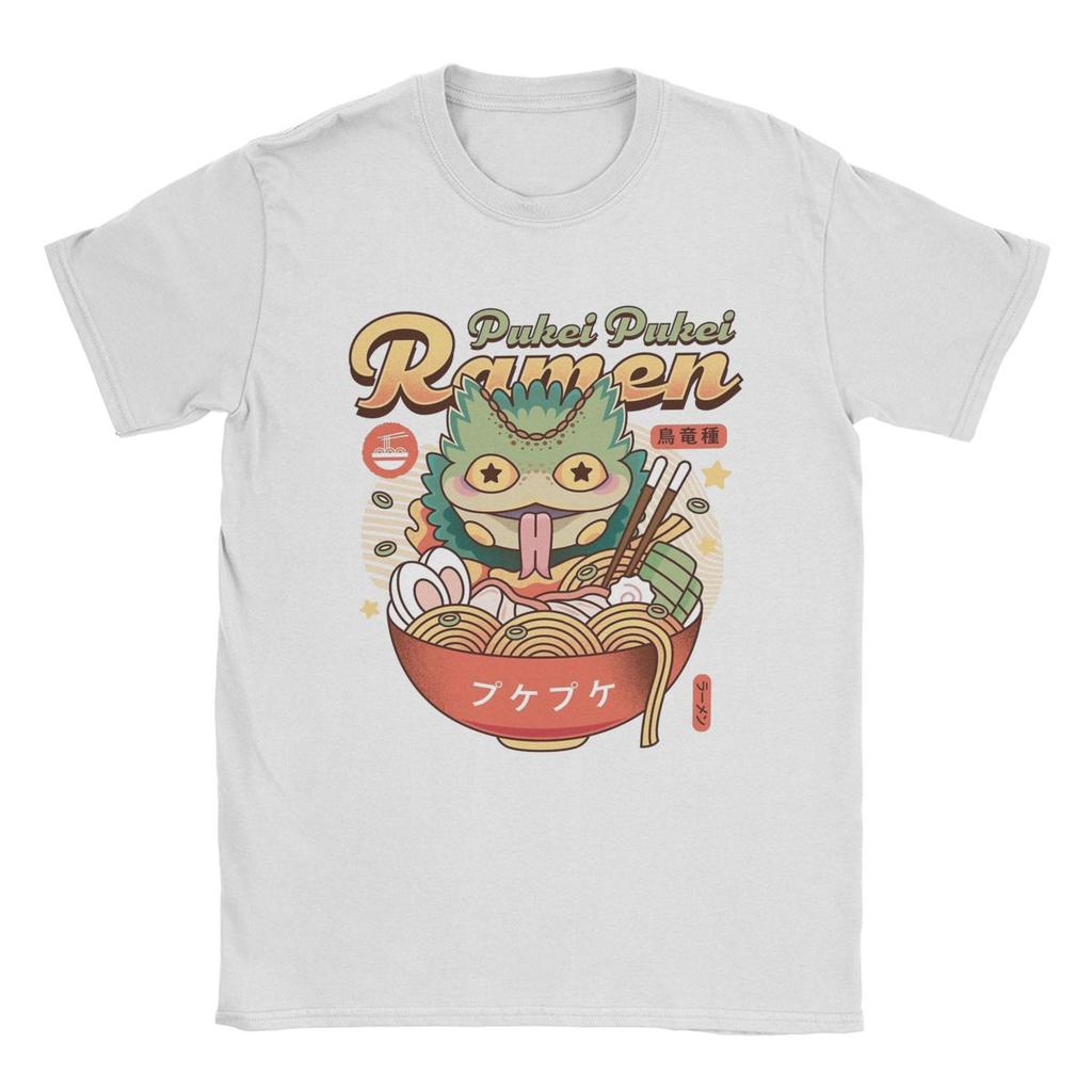 Pukei Pukei Ramen Monster Hunters T Shirt Men Cotton Funny T-Shirts Round Neck Game Anime Tees Short Sleeve Tops Summer