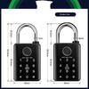 Waterproof Electronic Padlock Keyless Unlock Anti-Theft Security Lock for Warehouse Garage Gym Locker