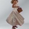 Women's clothing, new spring models in Europe, America, fashionable French temperament polka dot suspender long dress dress