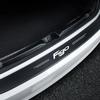 XJGE5 New Carbon Fiber Car Door Sill Sticker Threshold Side Anti Scratch Sticker For Ford Figo Logo Waterproof Decal Car Accessories