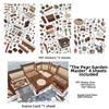 My Home Theme Landscape Stickers Cottage Scrapbook Stickers 3D Stacking Stickers  Gift Giving