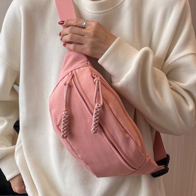 Summer New Japanese Harajuku Solid Color Small Backpack Korean Version Instagram Niche Student Diagonal Cross Bag