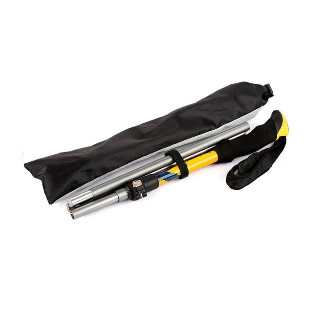 Wanderstock Aluminiumlegierung Tragbar Leicht Teleskopierbarer Wanderstock für Bergsteigen Outdoor-Einsatz Orange für 155