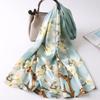 100% Silk Long Scarf Women Hangzhou Natural Silk Scarves Shawl Wraps Bufanda Headscarf Foulard Femme Print Silk Neck Scarf