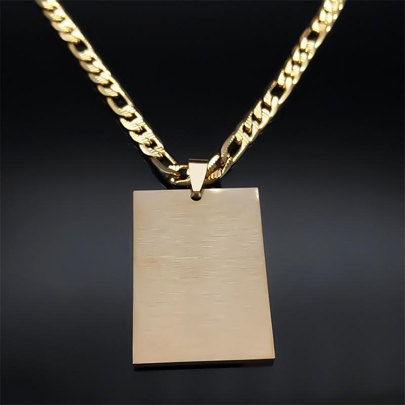 Poker King Spades Hearts K Pendant Necklace for Men Women Stainless Steel Gold Color Hip Hop Punk Necklaces Jewelry N7434S05